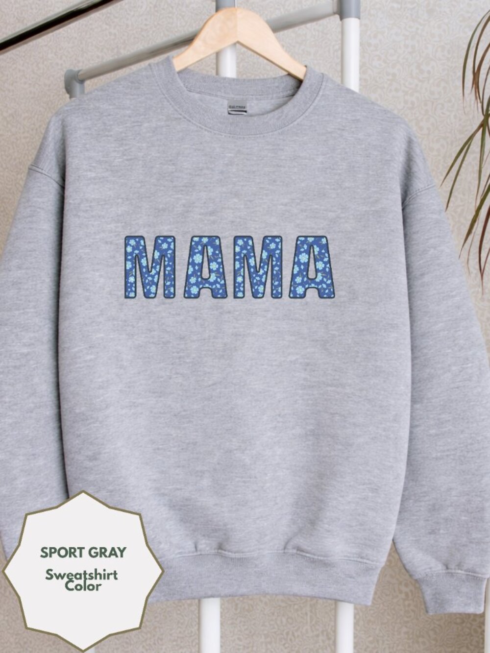 Personalized Crewneck Sweatshirt Floral Custom Name Cozy Aesthetic Pullover Gift